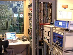 Analyse door UV-spectroscopie meting.